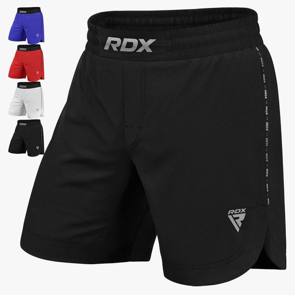 RDX MMA Training Shorts. Black Athletic Performance Shorts
